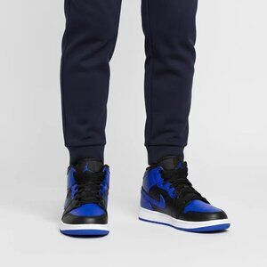 Nike Air Jordan 1 Mid Hyper Royal Sneakers Kids Boys Shoe Size 6.5Y New With Box